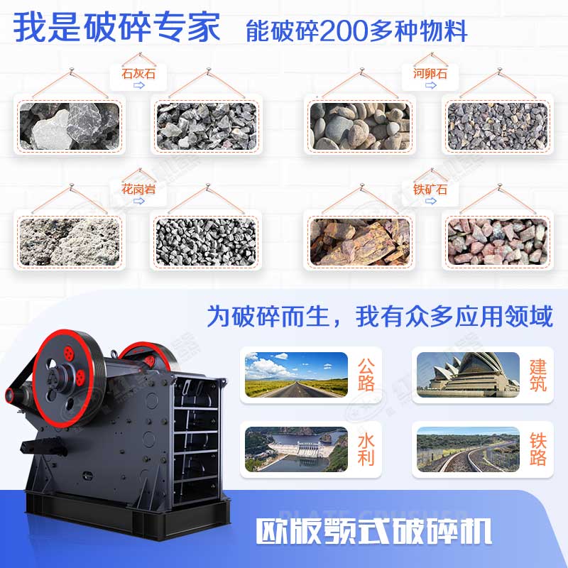 顎式破碎機能力強、應(yīng)用范圍廣