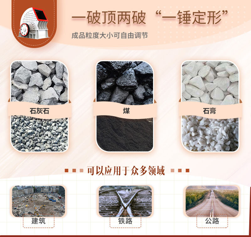 錘破一機兩用，可自成一條生產(chǎn)線